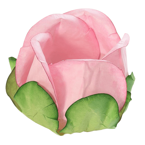 BOTÃO DE ROSA  CHICLETE